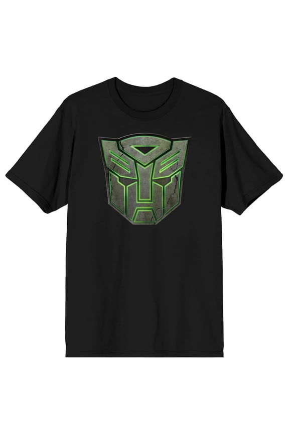 Transformers Rise Of The Beasts Autobots Crest Crew Neck Short Sleeve Men's Black T-shirt-Medium