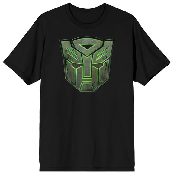 Transformers Rise Of The Beasts Autobots Crest Crew Neck Short Sleeve Men's Black T-shirt-Small