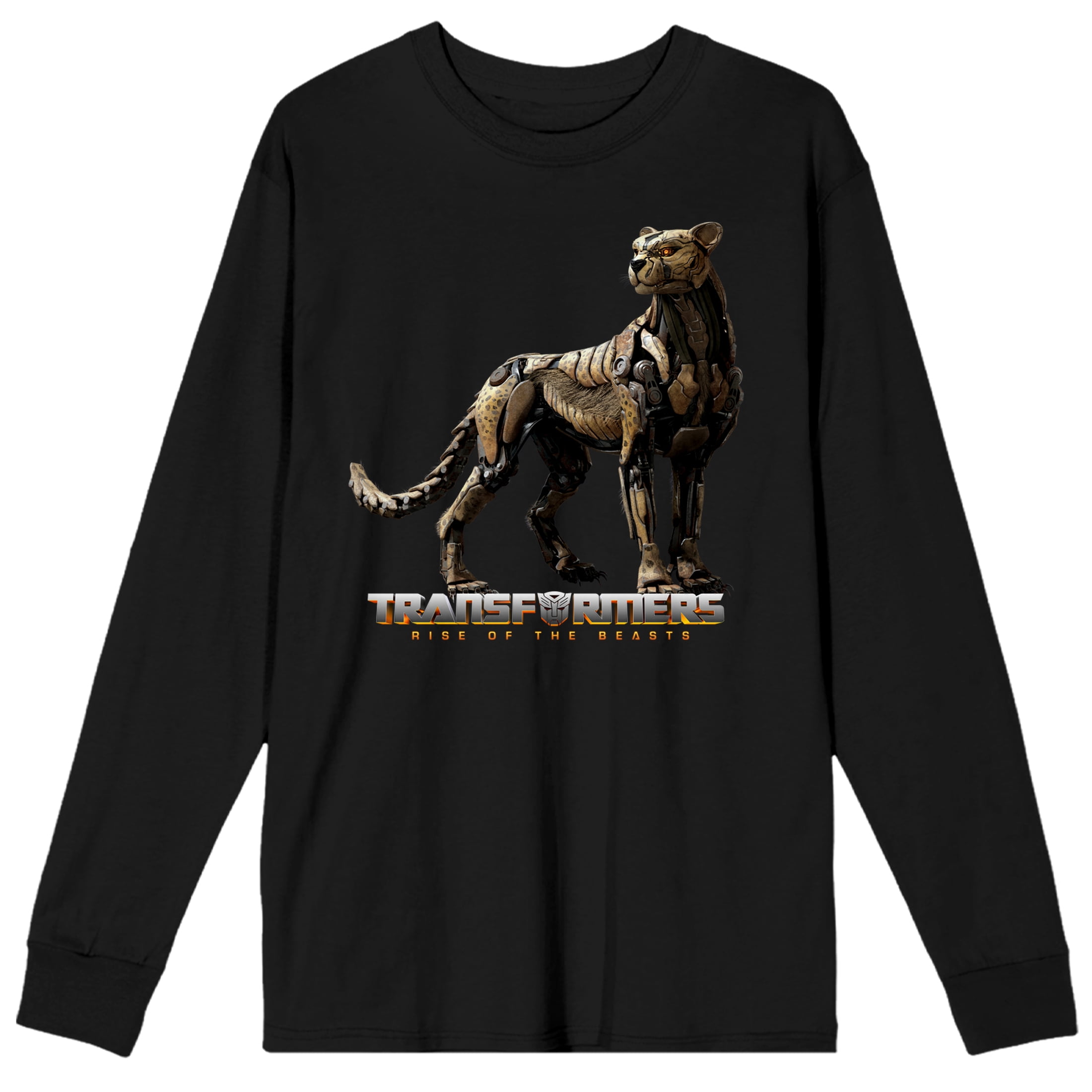 Transformers Rise Of The Beasts Cheetor Crew Neck Long Sleeve Black