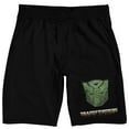 thumbnail image 1 of Transformers Rise Of The Beasts Logo Men's Black Sleep Pajama Shorts, 1 of 4