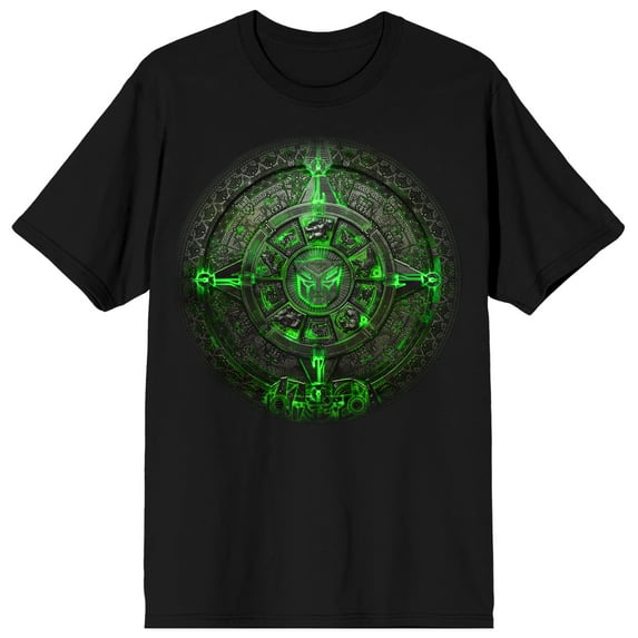 Transformers Rise Of The Beasts Mayan-Inspired Art Crew Neck Short Sleeve Men's Black T-shirt-6XL