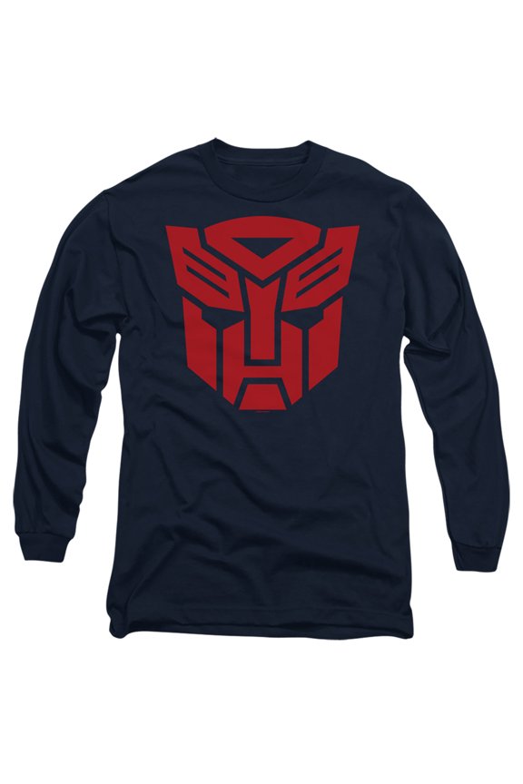 : Rise of The Beasts Autobot Logo Unisex Adult Long-Sleeve T Shirt (Small) Navy