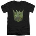 thumbnail image 1 of Transformers: Rise of The Beasts Glowing Decepticon Logo Unisex Adult V-Neck T Shirt,Black, Large, 1 of 2