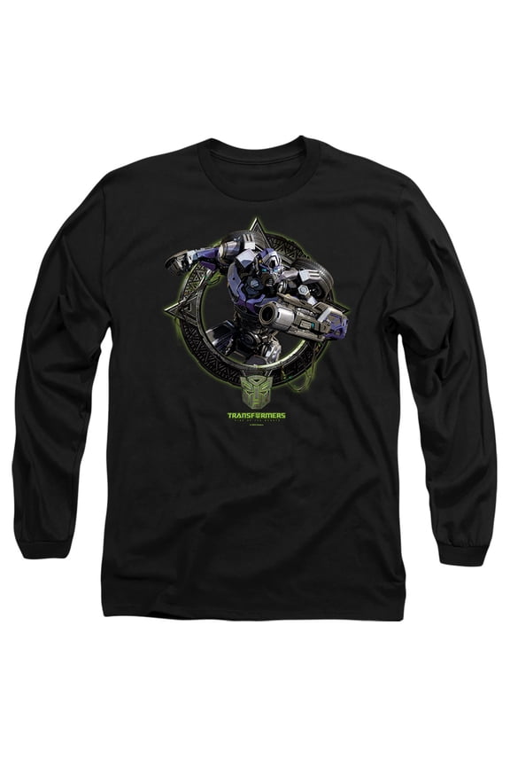 : Rise of The Beasts Mirage Circle Frame Unisex Adult Long-Sleeve T Shirt (Medium) Mirage Circle Frame