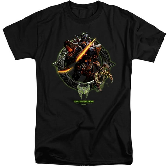 Transformers: Rise of The Beasts Scourge Circle Frame Unisex Adult Tall T Shirt,Scourge Circle Frame, 2X-Large