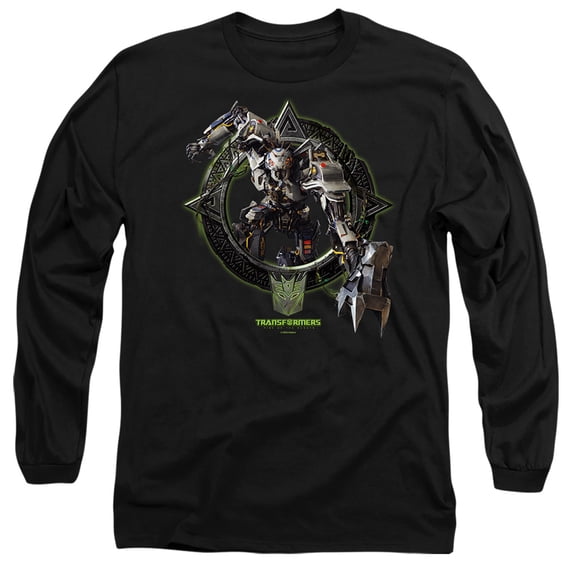 Transformers: Rise of The Beasts Transit Circle Frame Unisex Adult Long-Sleeve T Shirt (Large) Transit Circle Frame