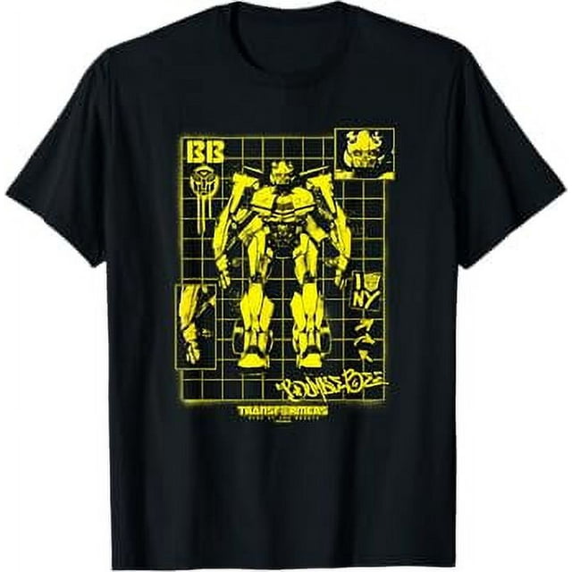 Transformers Rise of the Beasts Bumblebee Schematics Retro TShirt