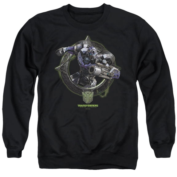Transformers: Rise of the Beasts Mirage Circle Frame Unisex Adult Crewneck Sweatshirt (Small) Mirage Circle Frame