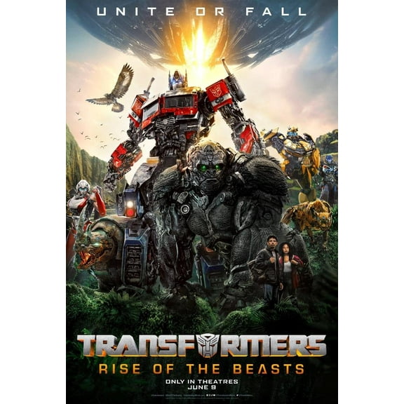 Transformers Rise of the Beasts Movie Poster Glossy Quality Paper No Frame Photo Art Print Size 22x28