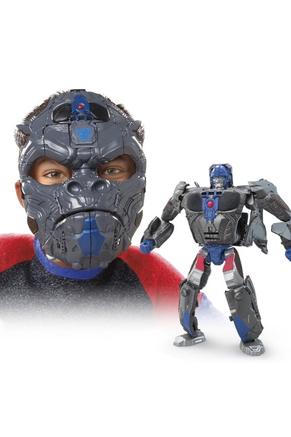 : Rise of the Beasts Optimus Primal Converting Mask Kids Toy for Boys and Girls Ages 6 7 8 9 10 11 12 and Up