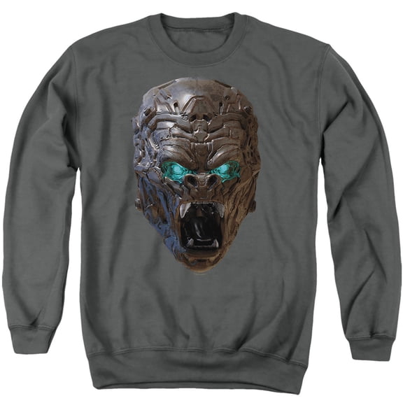 Transformers: Rise of the Beasts Optimus Primal Head Unisex Adult Crewneck Sweatshirt (3X-Large) Charcoal