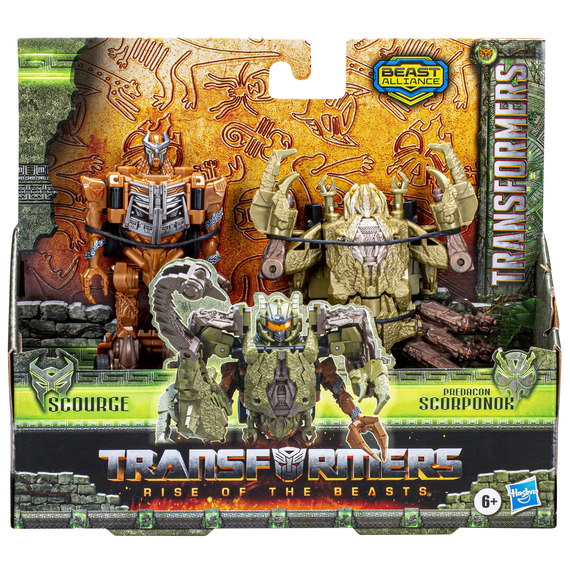 Transformers: Rise of the Beasts Scourge and Predacon Scorponok Kids Toy  Action Figure for Boys and Girls Ages 6 7 8 9 10 11 12 and Up (8”) 