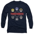 thumbnail image 1 of Transformers Robo Halo Long Sleeve Adult 18/1 T-Shirt Navy, 1 of 1