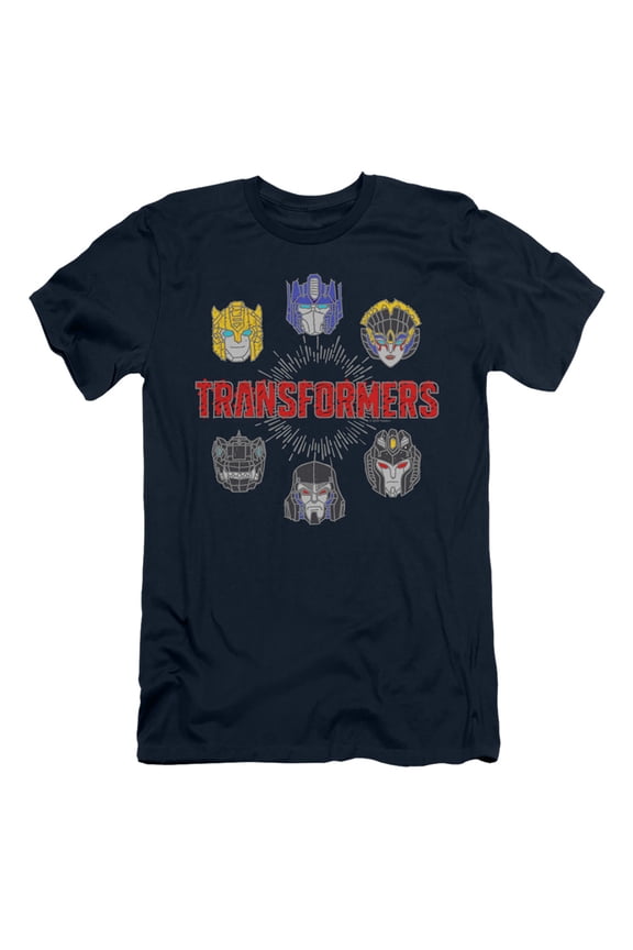 Transformers Robo Halo S/S Adult 30/1 T-Shirt Navy