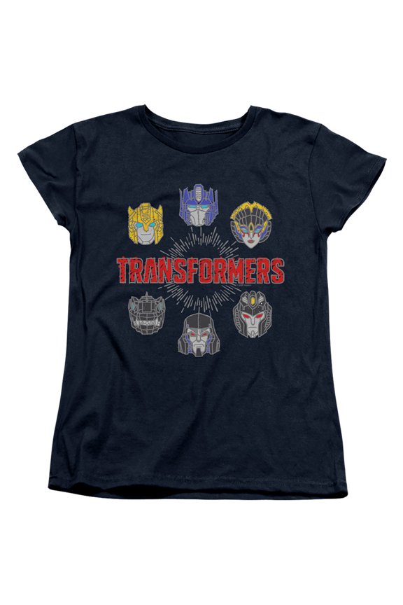 Transformers Robo Halo S/S Women's T-Shirt Navy