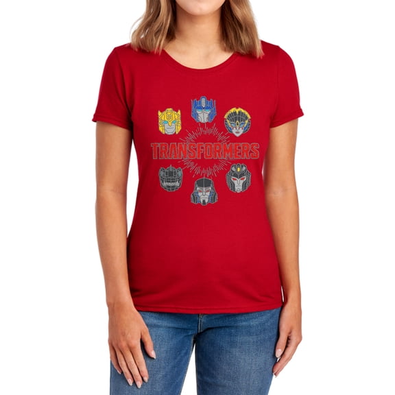 Transformers Robo Halo Women's T Shirt, Red, Large