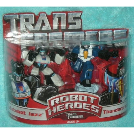Transformers Robot Heroes (2006) Hasbro Jazz and Thundercracker Figure Set