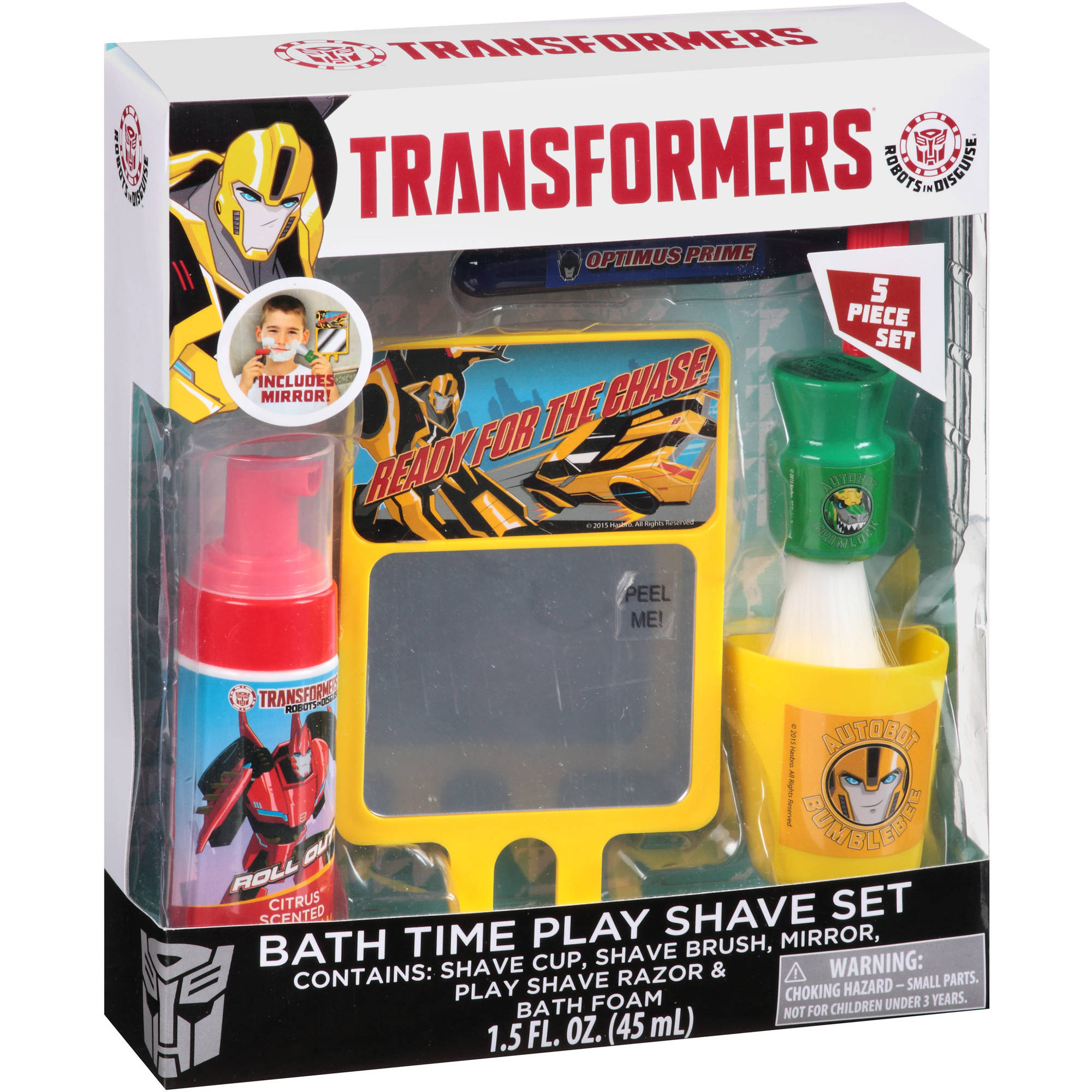 Transformers Robots in Disguise Bath Time Play Shave Set, 5 pc