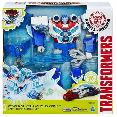 Transformers Robots in Disguise Power Surge Optimus Prime and Aerobolt English