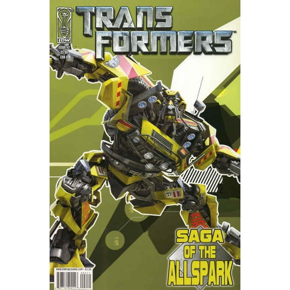 Transformers: Saga of the Allspark #2B VF ; IDW Comic Book