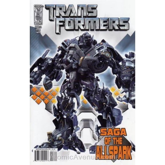 Transformers: Saga of the Allspark #3B VF ; IDW Comic Book