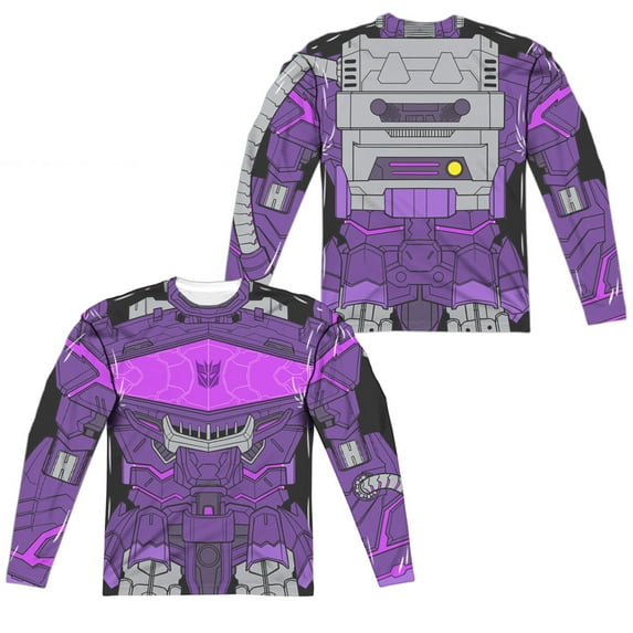 Transformers - Shockwave Costume (Front/Back Print) - Regular Fit Long Sleeve Shirt - Medium
