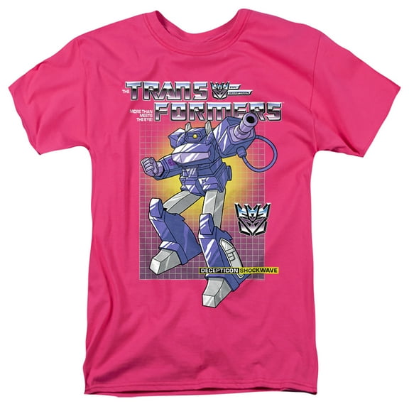 Transformers Shockwave Unisex Adult T Shirt, Hot Pink, X-Large