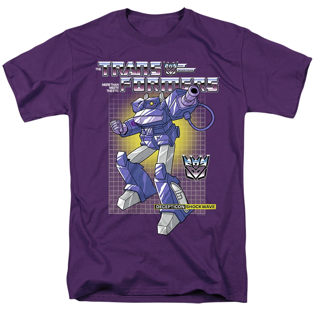Transformers Shockwave Unisex Adult T Shirt, Purple, 5X-Large