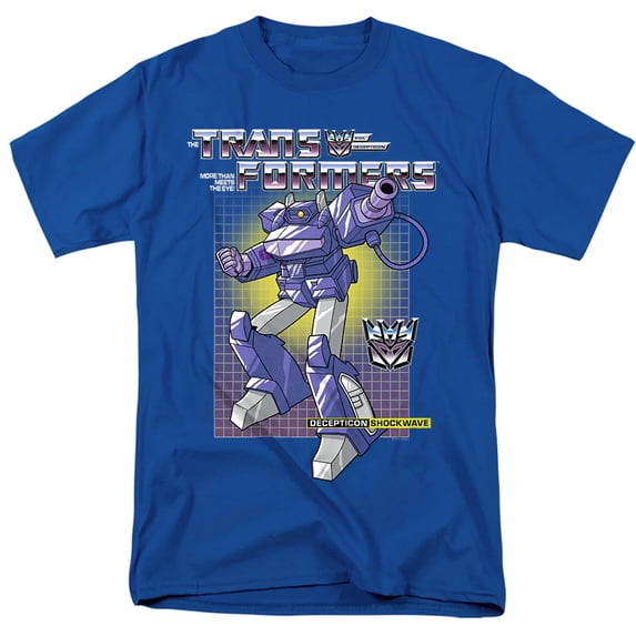 Transformers Shockwave Unisex Adult T Shirt, Royal, 4X-Large