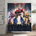 thumbnail image 1 of Shower Curtain Cartoon Art Bath Shower Curtains with 12 Hooks, Waterproof Washable Polyester Bathroom Home Decor Set 72x72 Inch, Iron, 1 of 8