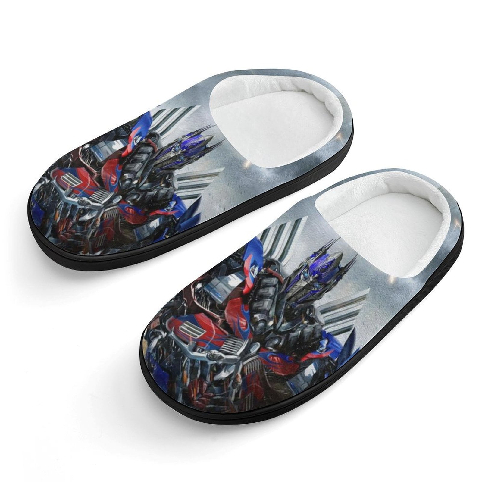 Transformers Slippers for Kids, Cute Soft Plush Anti-slip Fluffy Fuzzy ...