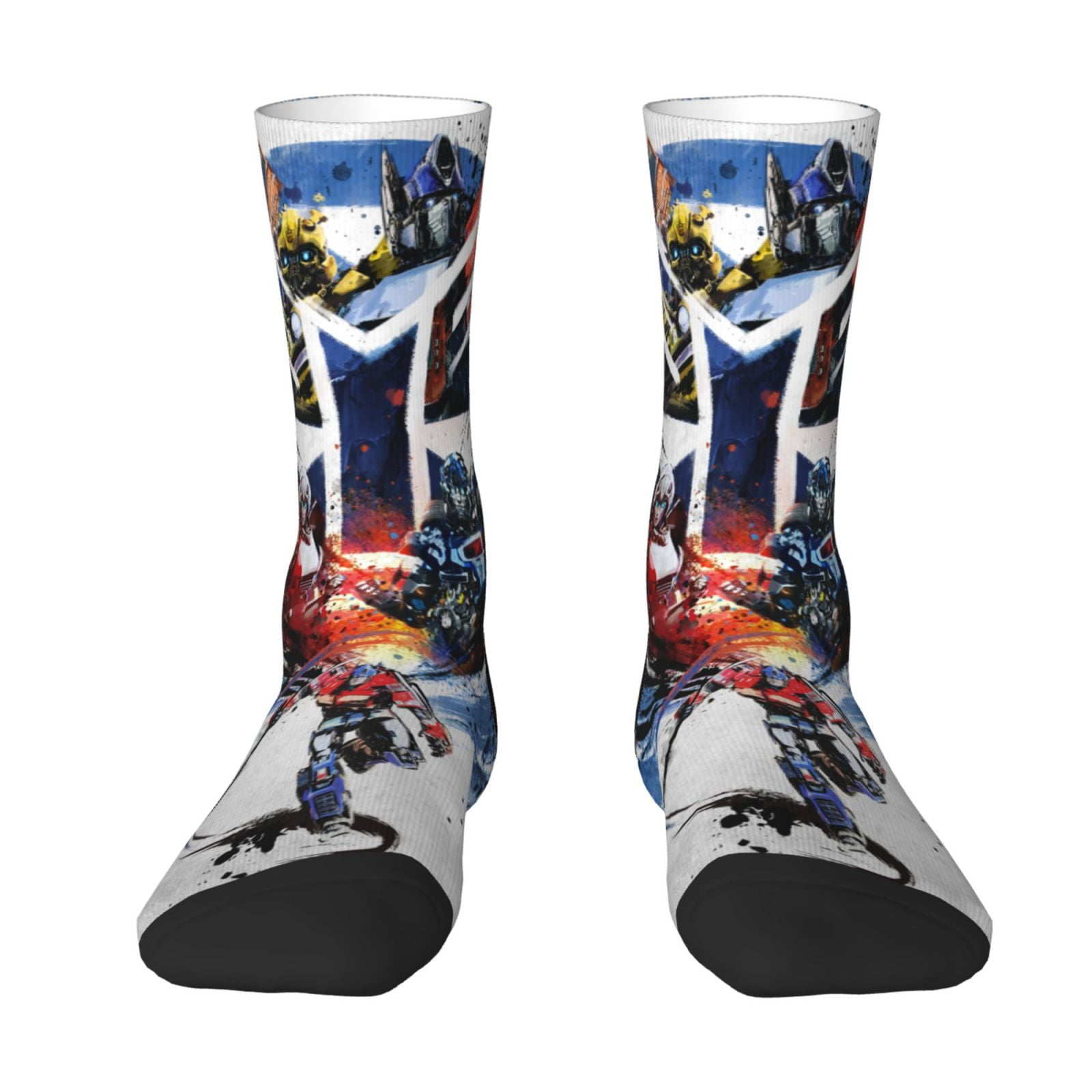 Transformers Socks Crew Novelty Socks Casual Dress Gifts For Men Women
