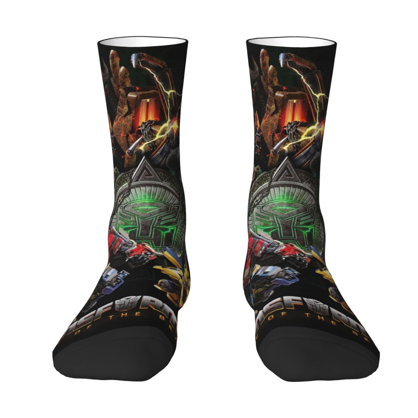 Transformers Socks Crew Novelty Socks Casual Dress Gifts For Men Women