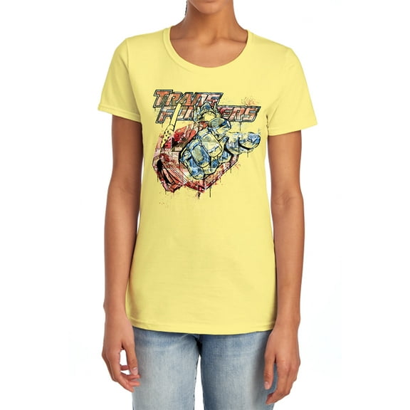 Transformers Spray Panels Women's T Shirt, Banana, X-Large
