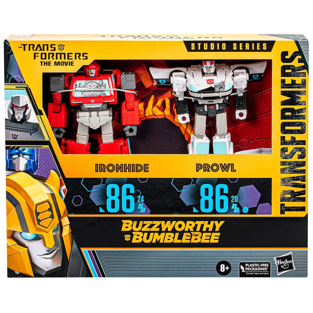 Transformers Studio Series Buzzworthy Bumblebee 86-24-BB Ironhide & 86-20-BB Prowl - 2-Pack Transformers Studio Series Buzzworthy Bumblebee 86-24-BB Ironhide & 86-20-BB Prowl - 2-Pack