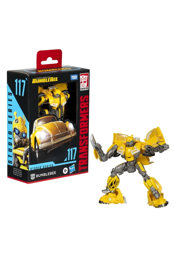 Studio Series Deluxe Class Transformers: Bumblebee 117 Bumblebee 4.5 Action Figure, 8+