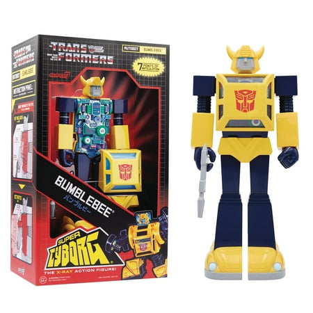 Super7 - Super Cyborg 11 in Plastic Transformers Action Figure - Bumblebee G1 Full Color