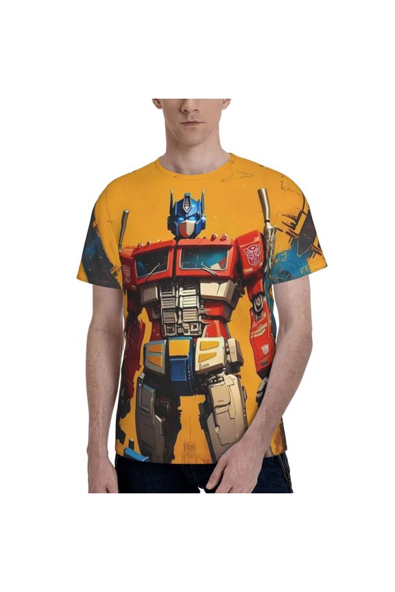 Transformers T Shirt For Men Women, Graphic Print Casual Unisex Short Sleeve Summer Funny Top Tees Shirt