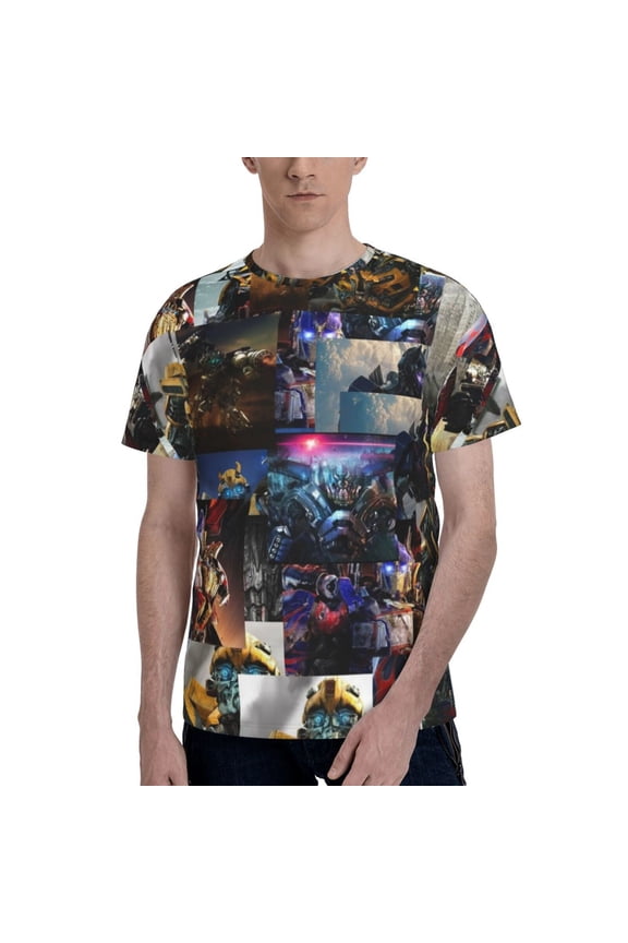 Transformers T Shirt For Men Women, Graphic Print Casual Unisex Short Sleeve Summer Funny Top Tees Shirt