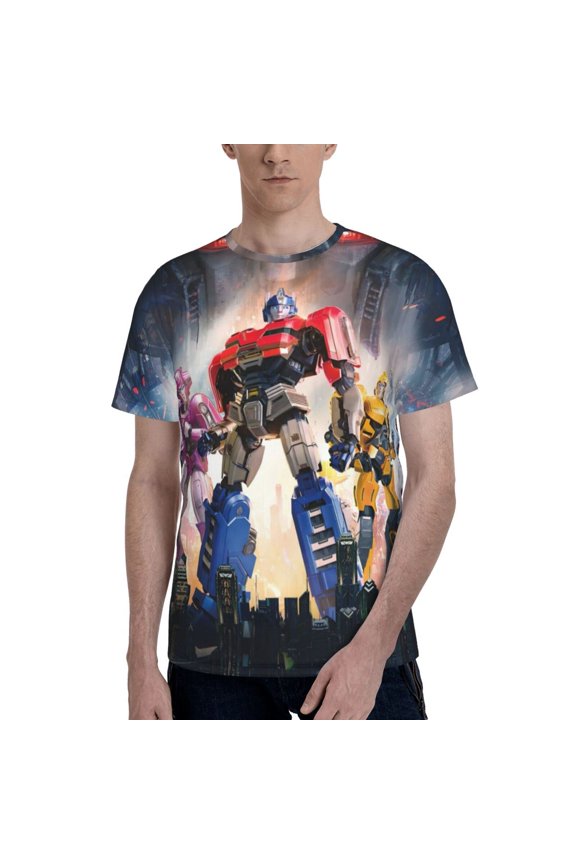 Transformers T Shirt For Men Women, Graphic Print Casual Unisex Short Sleeve Summer Funny Top Tees Shirt