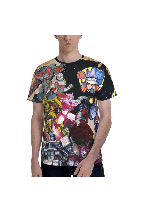 Transformers T Shirt For Men Women, Graphic Print Casual Unisex Short Sleeve Summer Funny Top Tees Shirt