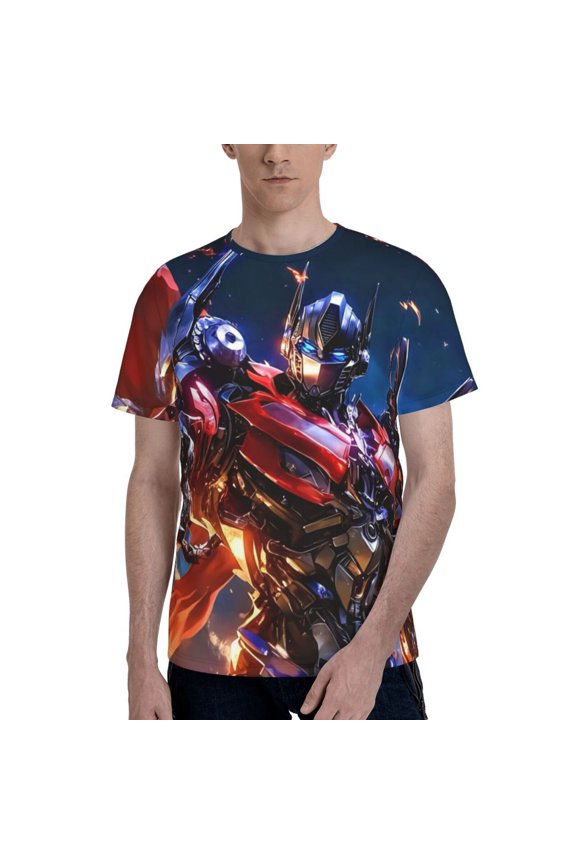 Transformers T Shirt For Men Women, Graphic Print Casual Unisex Short Sleeve Summer Funny Top Tees Shirt