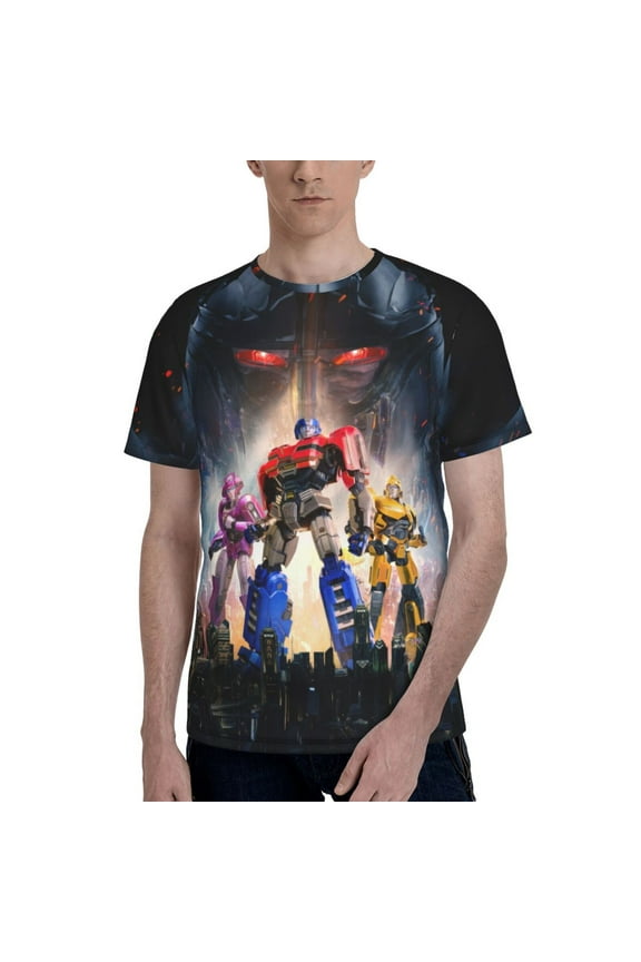 Transformers T Shirt For Men Women, Graphic Print Casual Unisex Short Sleeve Summer Funny Top Tees Shirt