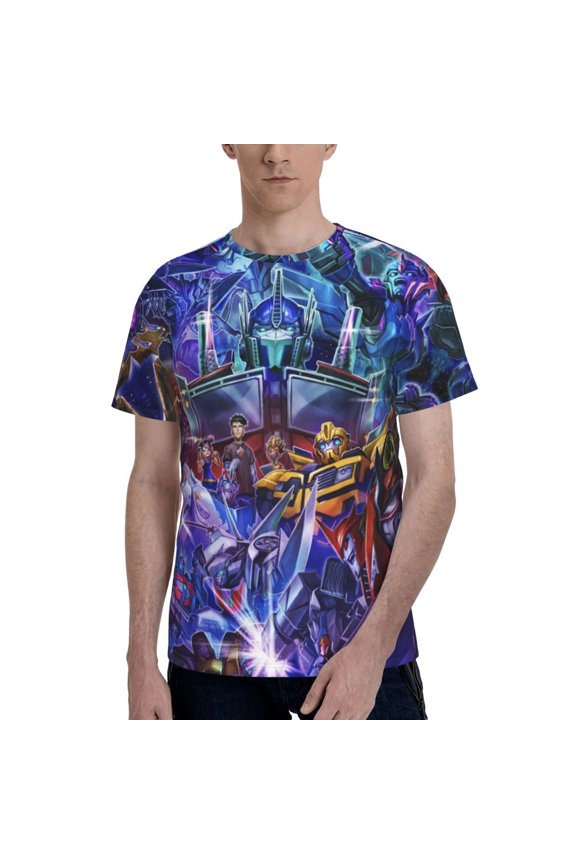 Transformers T Shirt For Men Women, Graphic Print Casual Unisex Short Sleeve Summer Funny Top Tees Shirt