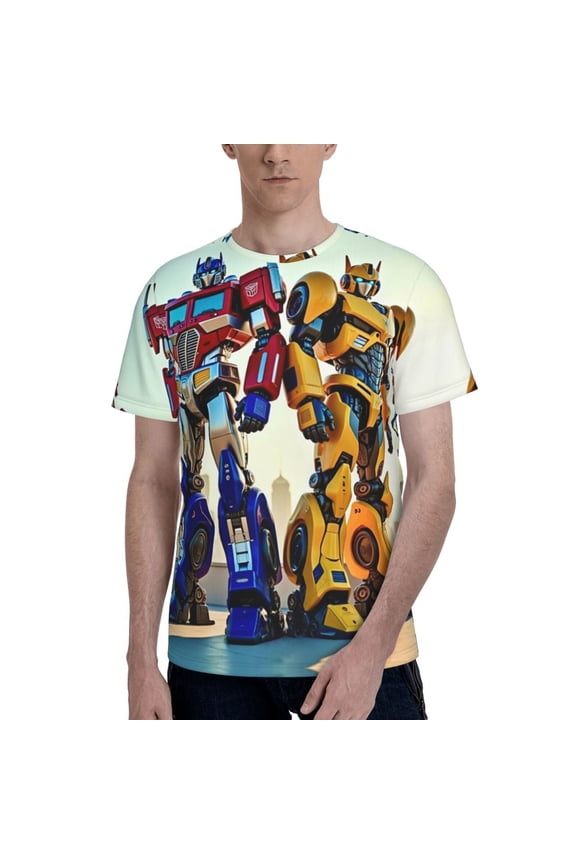 Transformers T Shirt For Men Women, Graphic Print Casual Unisex Short Sleeve Summer Funny Top Tees Shirt
