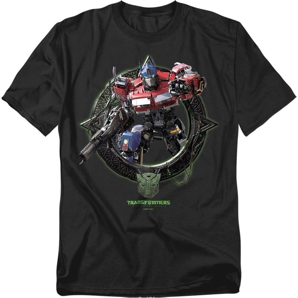Transformers T-Shirt Optimus Prime Circle Frame Unisex Graphic Tee for Men & Women