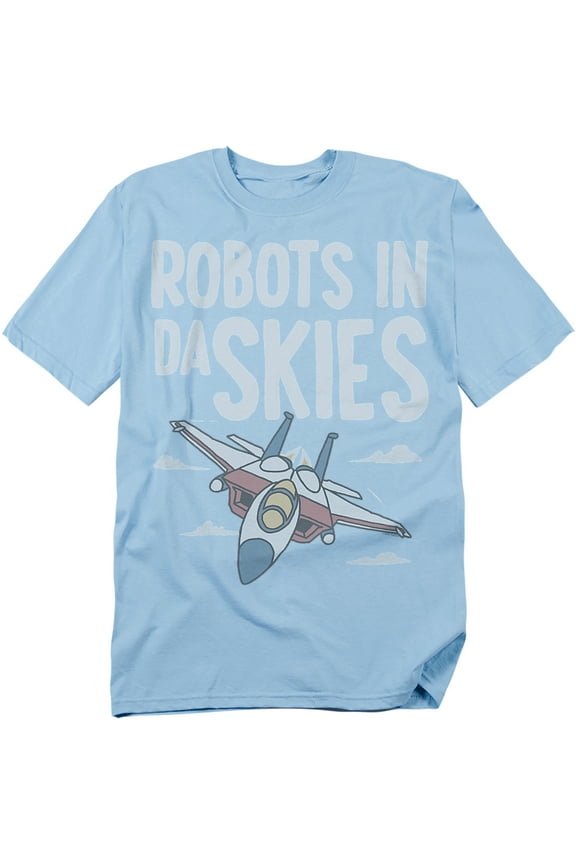 T-Shirt Robots In Da Skies Unisex Graphic Tee for Men & Women