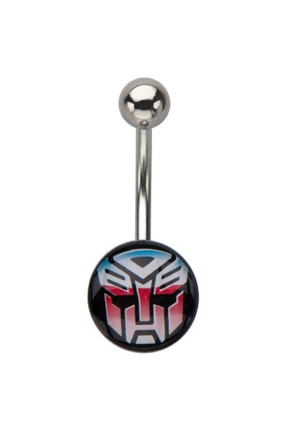 TFMANF01 Autobot Logo Fixed 316L Stainless Steel Navel Charm