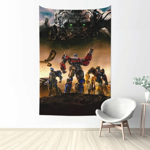 Transformers Tapestry Aesthetic Wall Hanging for Living Room Bedroom Art Tapestries Poster Blanket College Dorm Home Decor 60x40 Inch