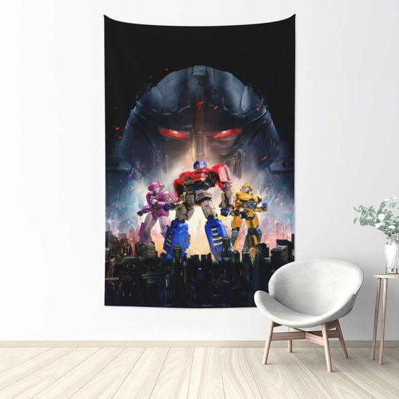 Transformers Tapestry Aesthetic Wall Hanging for Living Room Bedroom Art Tapestries Poster Blanket College Dorm Home Decor 90x60 Inch